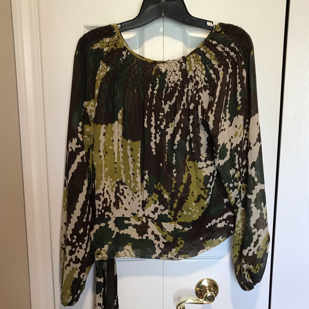Nwot. Michael Michael Kors Silk Long Sleev